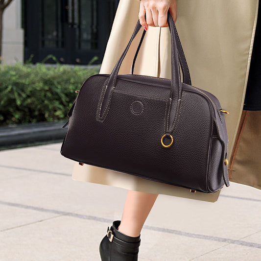 Retro Bowling Bag | Large Capacity Shoulder Tote for Commute & Day Out