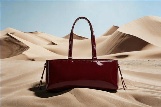 Retro Patent Leather Bag | Large Capacity Commuter Shoulder Bag