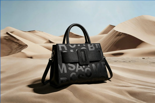 Large Tote Bag | Simple Customizable Shoulder Bag with Letter Print