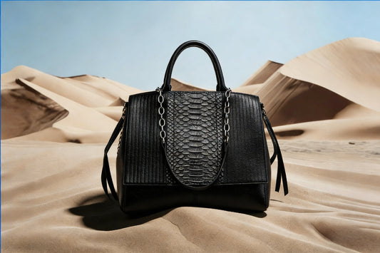 Minimalist Tote Bag | High-End Crocodile Embossed Leather Handbag