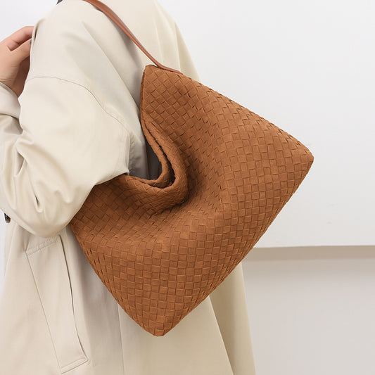 Large Tote Bag | Curated Hand-Woven Design with a Matte Finish