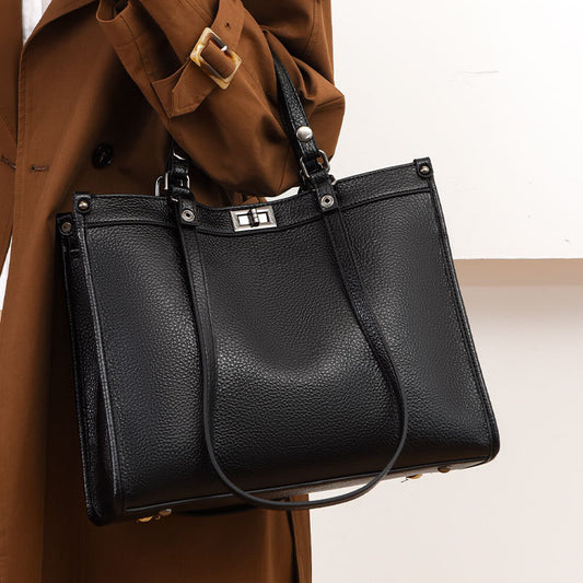 Classic Large Tote | Minimalist Design with Vintage Details, New for Fall