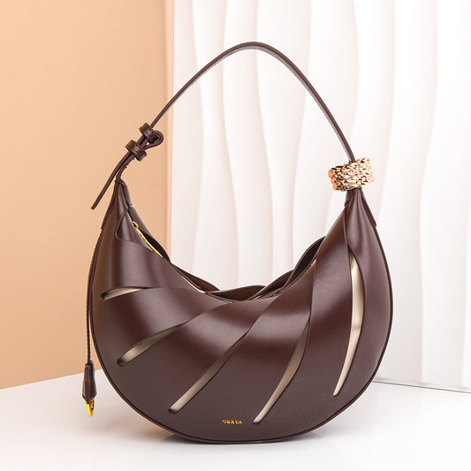 Minimalist Crescent Bag | 2026 Underarm Bag, Versatile & Chic